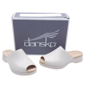 DANSKO Women's RAVYN Napa Ivory Slip-On Leather Slide US 9.5/10 EU 40